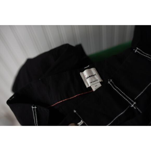 Anthropologie The Colette Contrast-Stitch Cropped Wide-Leg Pants by Maeve 27 NEW - Picture 5 of 5